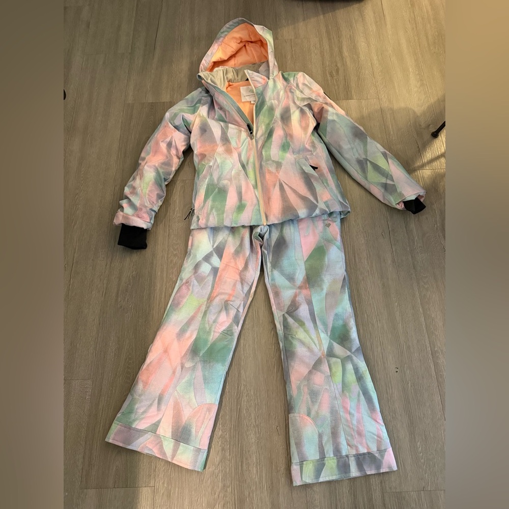Obermeyer Teen Girls' Rylee Print Insulated Ski Jacket and Brooke Print Pants